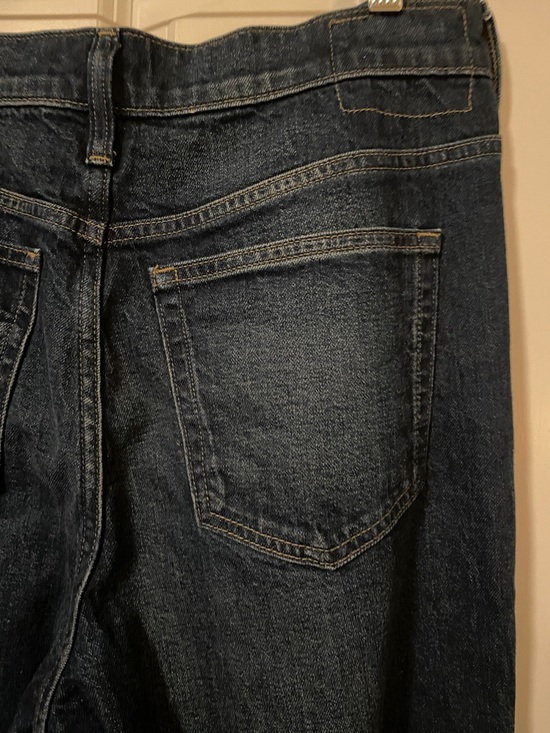 J. Crew ‘96 Denim Trouser High-Rise Wide Leg Dark Blue  Size 29P - Picture 7 of 11